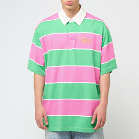 Billionaire Boys Club&nbsp; Astro S/S Striped Rugby Top rose