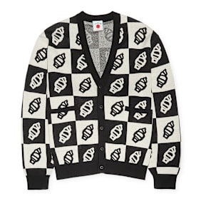 ICECREAM Checkerboard Cardigan black zwart