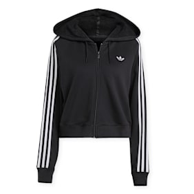 adidas Originals 3S Zip Hoodie black/white schwarz
