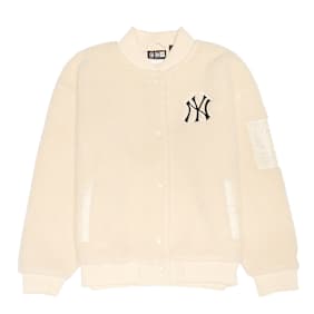 New Era MLB OS Sherpa Bomber New York Yankees ltc beige