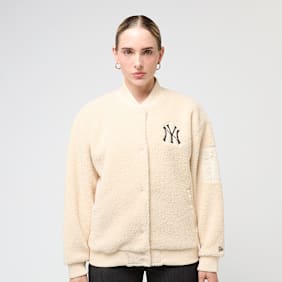 New Era MLB OS Sherpa Bomber New York Yankees ltc beige