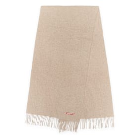 Acne Studios Fringe Wool Scarf beige