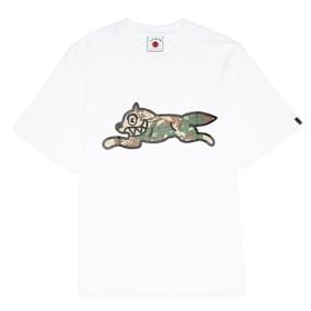 ICECREAM&nbsp; Woodland Camo Running Dog T-Shirt blanc