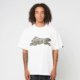 ICECREAM&nbsp; Woodland Camo Running Dog T-Shirt blanc