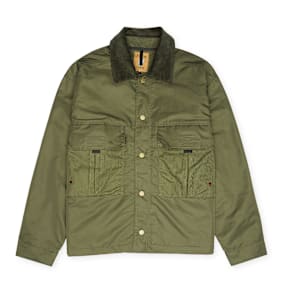 Brain Dead Cropped Chore Jacket green