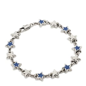 TwoJeys&nbsp; Enameled Stars Bracelet argent