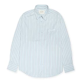 Carhartt WIP W' L/S Grimsby Shirt grimsby stripe, blue fog blue