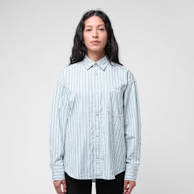 Carhartt WIP Wmns L/S Grimsby Shirt bleu