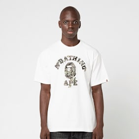 A Bathing Ape Tree Edge Camo College Tee M wit
