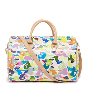 A Bathing Ape Multi Camo Boston Bag L multicolor