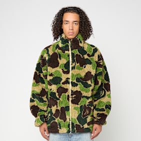 A Bathing Ape&nbsp; ABC Camo Metal One Point Boa Jacket M vert