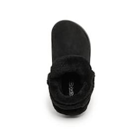 Crocs Wmns Classic Unfurgettable Suede Clog schwarz