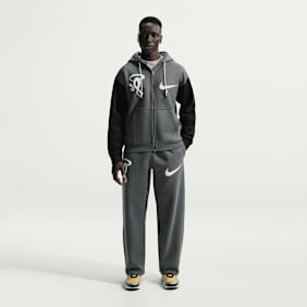 Nike   x Central Cee Solo Swoosh Fleece Pant "Syna World" grau
