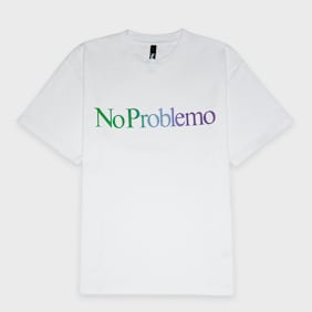 No Problemo No Problemo Gradient SS Tee weiß