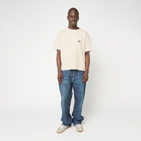 Needles Butterfly embroidered T-shirt beige