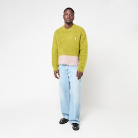 Brain Dead Super Hairy Boxy Knit Sweater grün