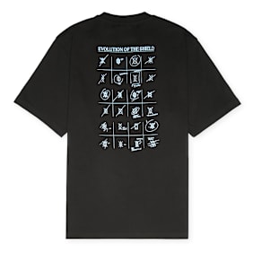 Daily Paper Shield Evolution Short Sleeve Tee schwarz
