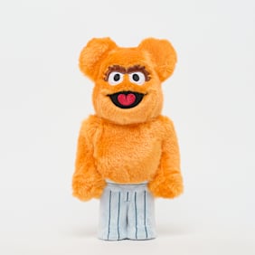 Medicom&nbsp; Bearbrick Oscar The Grouch (The Original Orange Fur Costume) multicolore