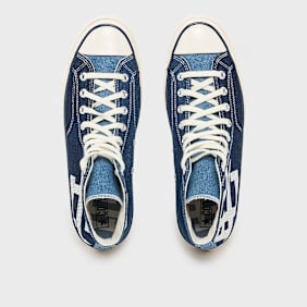 Converse x Eric Emanuel Chuck 70 Navy Denim blauw