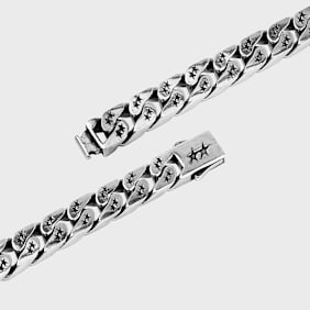 TwoJeys Bold Cuban Bracelet zilver