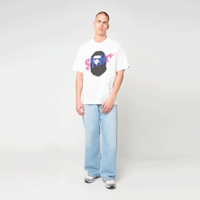A Bathing Ape&nbsp; x Spotify x Central Cee Ape Head Tee blanc