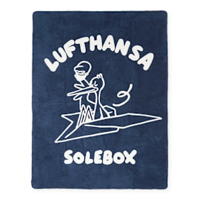 solebox x Lufthansa Blanket blauw
