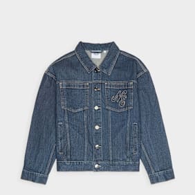 New Era Script Denim Jacket bleu