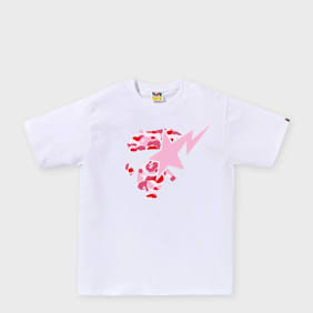 A Bathing Ape ABC Camo Ape Face Sta Tee M weiß