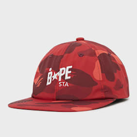 A Bathing Ape Color Camo Bape Sta Panel Cap rot