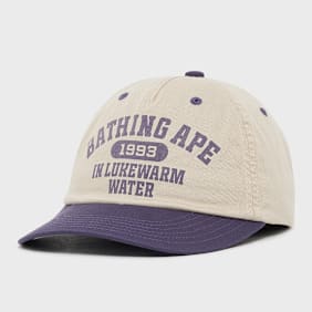 A Bathing Ape Logo Cap beige