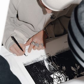 solebox x Mago Blooming Again Print (35,4cm x 50,8cm) weiß