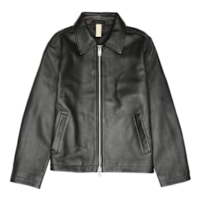 Sunflower Short Leather Jacket schwarz