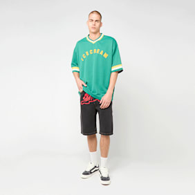 ICECREAM Running Dog Denim Shorts zwart