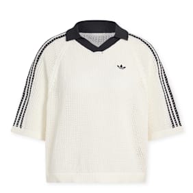 adidas Originals Crochet Polo blanc