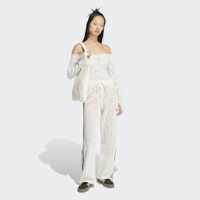 adidas Originals Wmns Crochet Track Pants beige