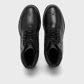Timberland Premium 6 Inch Lace Up Waterproof Boot Brogue Full Grain black