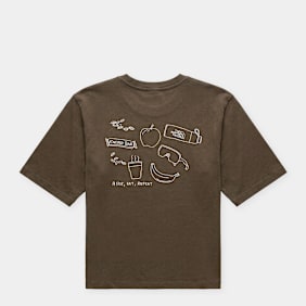 The North Face Wmns Hike Picnic Boxy Short-Sleeve Graphic T-Shirt braun