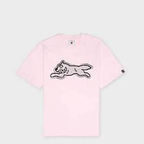 ICECREAM Half Tone Running Dog T-Shirt Pink