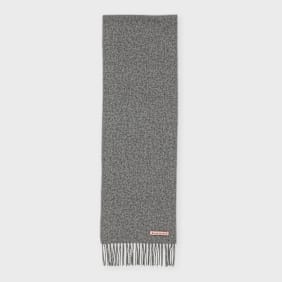 Acne Studios Fringe Wool Scarf grey