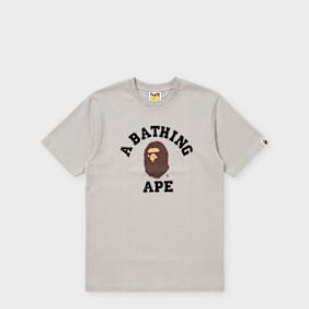 A Bathing Ape College Tee white grau