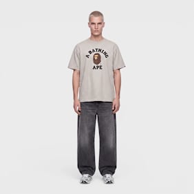 A Bathing Ape College Tee white grau