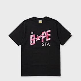 A Bathing Ape ABC Camo Bape Sta Tee black x pink black