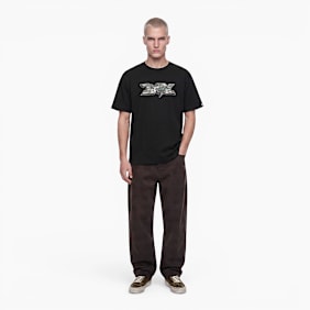 A Bathing Ape Bape Graffiti Logo Relaxed Fit Tee black