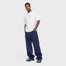 A Bathing Ape Bape Rhinestone Logo Relaxed Fit Tee white Undefined Color