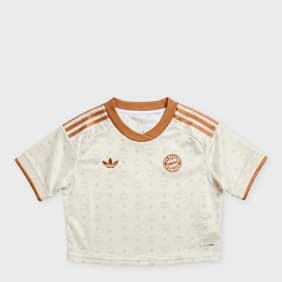 adidas Originals x FC Bayern Munich x MCM Wmns Jersey Cropped beige