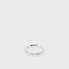 TwoJeys Organic Ring Small argent