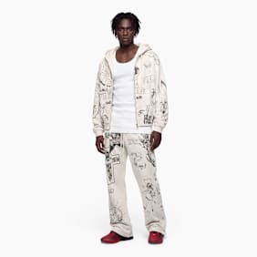 Hellstar Grafitti Mirror Face Sweatpants Beige