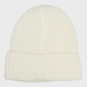 C. P. Company Extrafine Merino Wool Lens Beanie white