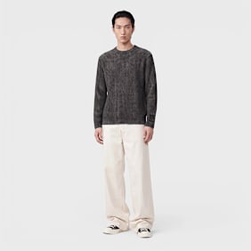 C. P. Company Knitwear Crew Neck In Cotton Chenille raven Undefined Color
