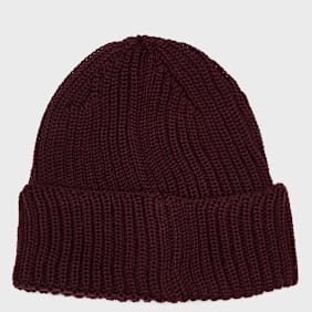 C. P. Company Extra Fine Merino Wool Goggle Beanie Red